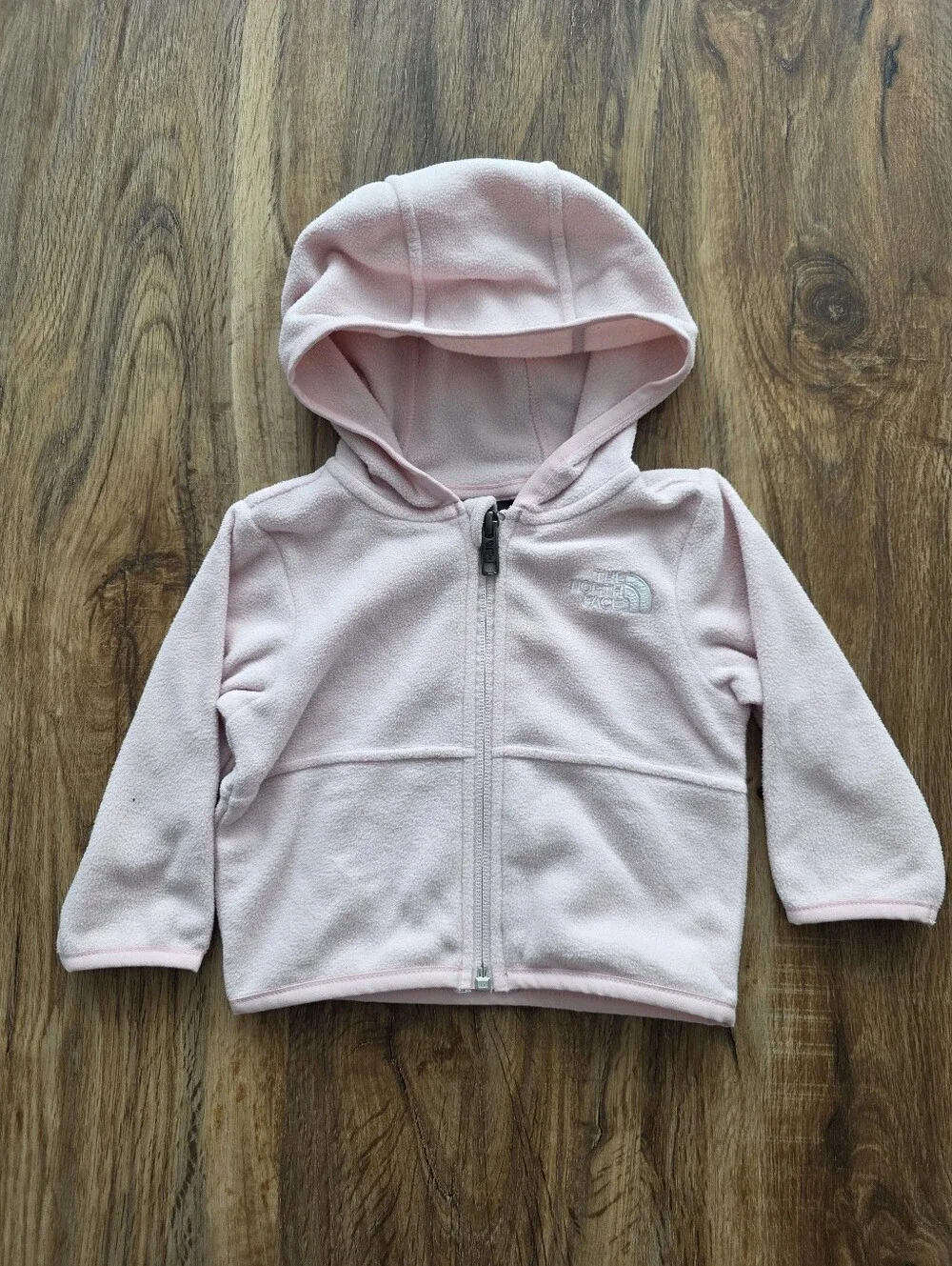 The North Face Light Pink Baby Glacier Full-zip Hoodie Size 3-6 Months